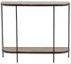 Dovetail Furniture Brian Brown Console Table with Black Base-3