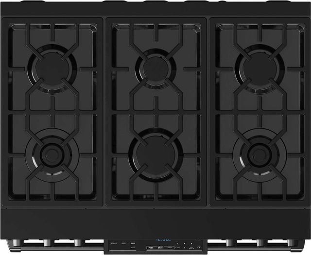 Thor Kitchen® Gordon Ramsay Series 36" Matte Black Pro Style Gas Range-1