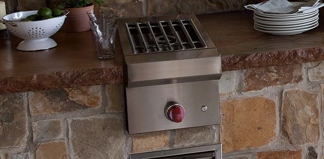 Wolf® 13" Stainless Steel Side Natural Gas Burner-2