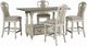 Liberty Furniture Magnolia Manor 5-Piece Antique White/Weathered Bark Gathering Dining Table Set-0