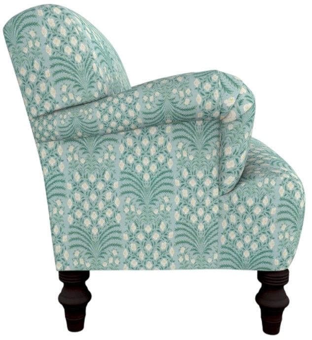 Best® Home Furnishings Customizable Erin & Ben Co. Emerson Fabric Stationary Chair with Espresso Legs-2