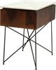 Moe's Home Collection Dominic Brown Nightstand with White Marble Top-0