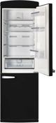 Unique® Appliances Classic Retro 24" 11.7 Cu. Ft. Matte Black Counter Depth Bottom Freezer Refrigerator-3