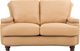 Leather Italia™ Georgetowne Hutton Tan Fawn Loveseat-0