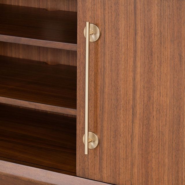 Furniture of America® Hepburne Walnut Entertainment Center-3
