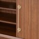 Furniture of America® Hepburne Walnut Entertainment Center-3