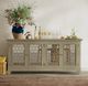 Jofran Inc. Isabella Champagne 69" Mirrored Accent Cabinet-1