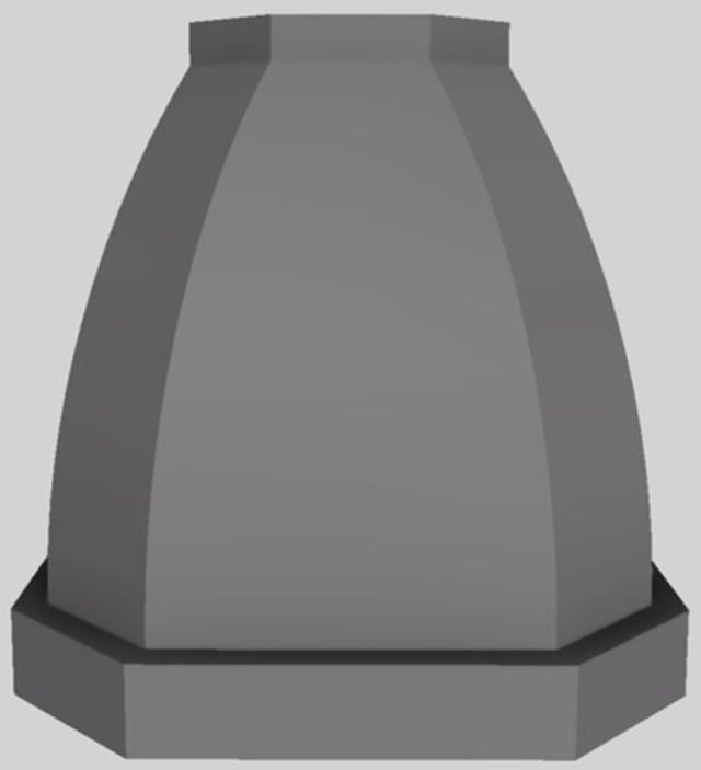 Vent-A-Hood® Designer Series 48" Gunsmoke Island Range Hood-1