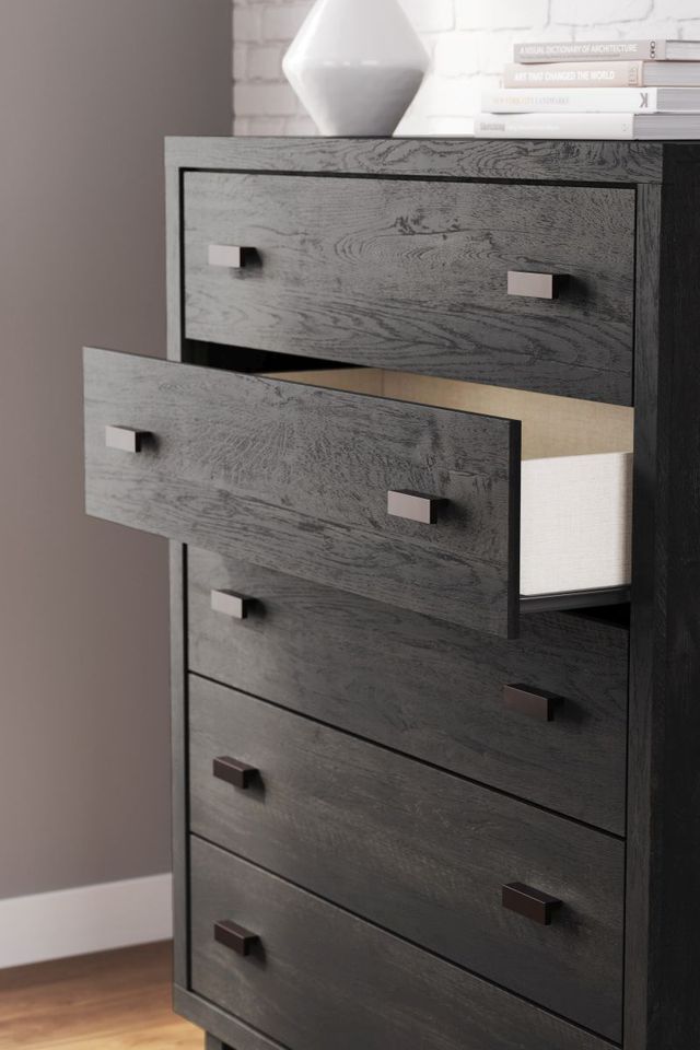Signature Design by Ashley® Toretto Rustic Charcoal Wide Chest of Drawers-4