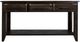 International Furniture Direct Dark Teak Black Sofa Table-1