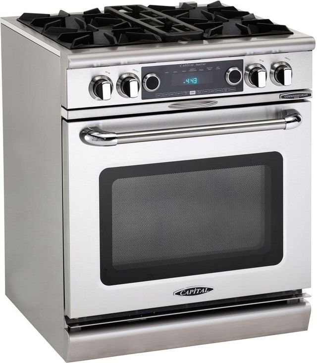 Capital Cooking™ Connoisseurian 30" Stainless Steel Freestanding Dual Fuel Range-2