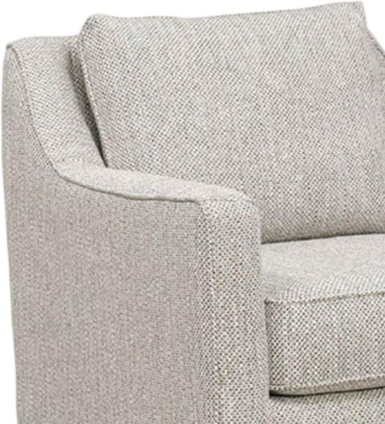 Fusion Furniture Contour Harlow Denim Swivel Glider Chair-2