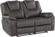 Steve Silver Co. Katrine Charcoal Mnaual Reclining Loveseat-0
