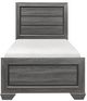 Mazin Furniture Beechnut Gray Twin Youth Bed-0