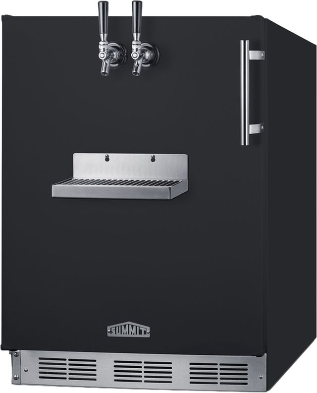 Summit® 5.3 Cu. Ft. Black Built In Kegerator-3