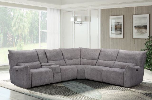 New Classic® Home Furnishings Remsen 3-Piece Latte Curved Power Reclining Sectional-1
