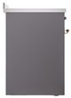 Ilve® Nostalgie II Noblesse 30'' Graphite Matte Pro Style Induction Range with Copper Trim-2