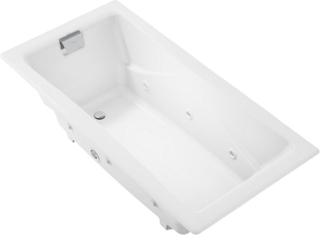 KOHLER® Tea-For-Two® White 71.75" X 36" Drop-In/Undermount Whirlpool Bath with Multiple Pump Location-0