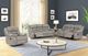 New Classic® Home Furnishings Roswell Pewter Sofa with Power Headrest and Footrest-1