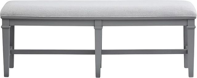Magnussen Home® Charleston Harbor Gray/Hoffman Whip Bench with Upholstered Seat-1