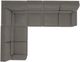 La-Z-Boy® Draper 4-Piece Pewter L-Shape Sectional-3