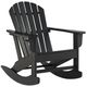 Signature Design by Ashley® Sundown Treasure Black Polyethylene Outdoor Rocking Chair-0