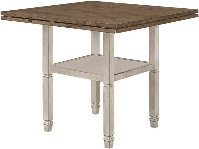 Coaster® Sarasota 7-Piece Nutmeg/Rustic Cream Counter Height Dining Set-1