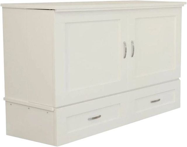CabinetBed Inc.™ Premium Country Style White Queen Cabinet Bed-1