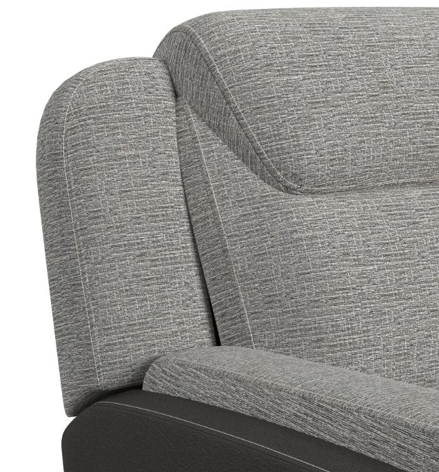 Elements International Hornet Rancho Gray Manual Reclining Loveseat-3