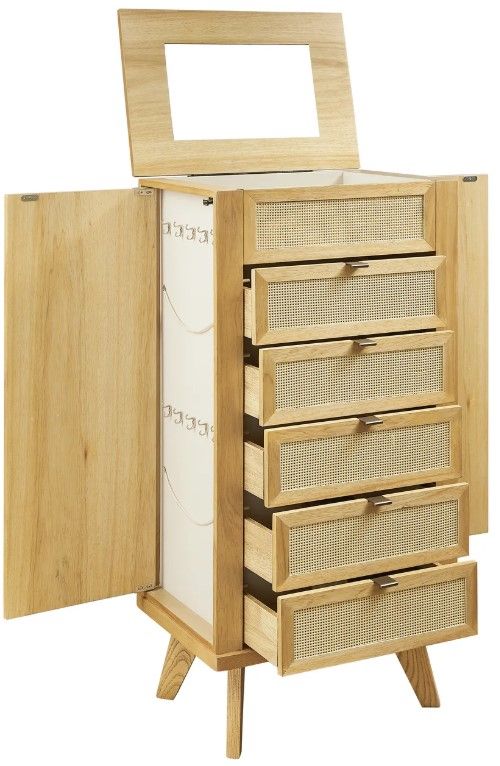 Powell® Claudette Natural Jewelry Armoire-4