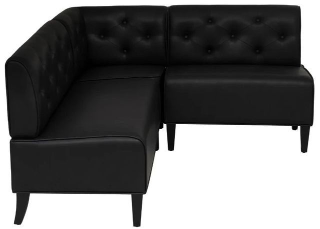 Powell® Auden 3-Piece Black Nook Corner Bench Set-3