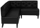 Powell® Auden 3-Piece Black Nook Corner Bench Set-3