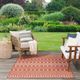 Nourison Home™ Positano Terracotta 5'x7' Area Rug Style 1-2