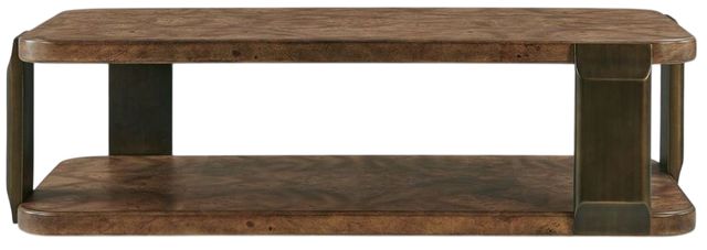 Uttermost® Vance Dark Bronze Mappa Burl Coffee Table-4