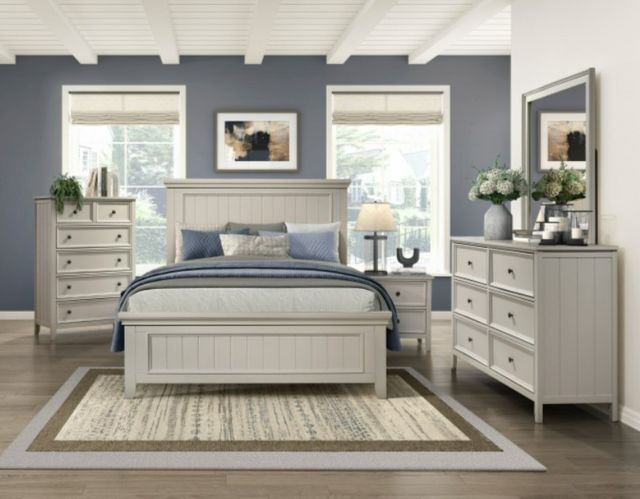 Homelegance® Donahue White Queen Panel Bed-1