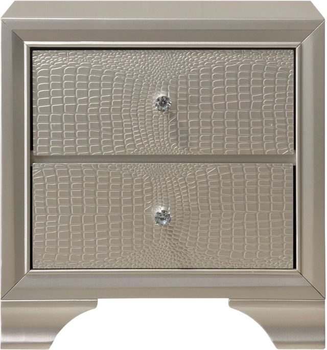 Crown Mark Lyssa Champagne Nightstand-3