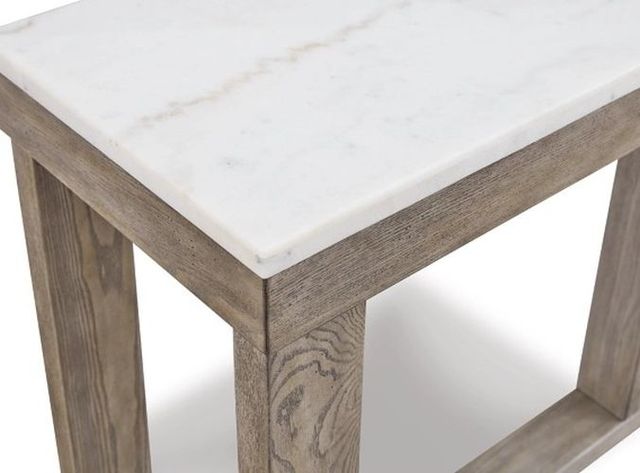 Signature Design by Ashley® Loyaska Ivory Sofa Table with Brown Base -4