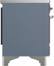 Ilve® Majestic III 36" Blue Gray Pro Style Induction Range with Triple Glass Door and Chrome Trim-4