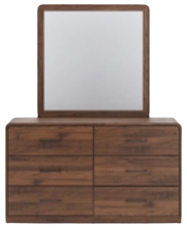 Signature Design by Ashley® Fortlorn Walnut Brown Dresser and Mirror-3