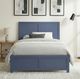 Homelegance® Nora Blue Full Platform Bed-1