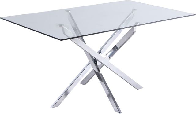 Meridian Furniture Xander Chrome 60" Dining Table-1