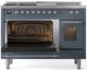 Ilve® Nostalgie II Series 48" Blue Grey Pro Style Dual Fuel Range-2