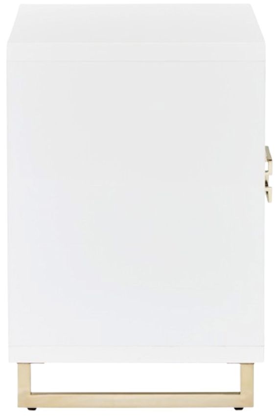 Michael Amini® Palm Gate Cloud White Nightstand-3