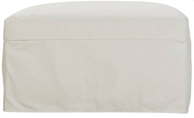 Rowe® Customizable Sylvie Upholstered to the Floor Ottoman-0