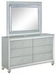 Coaster® Gunnison Silver Metallic Dresser with Mirror-0