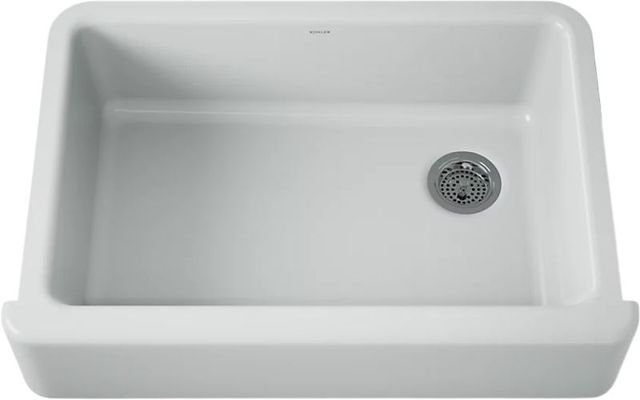 KOHLER® Whitehaven® Ice Gray 33" Undermount Single-Bowl Farmhouse Kitchen Sink-0