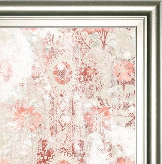 Classy Art Red World Traveler Textile II by June Erica Vess Wall Art-1