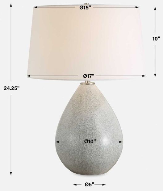 Uttermost® Moray Gray Glaze Table Lamp-2