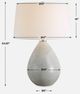 Uttermost® Moray Gray Glaze Table Lamp-2