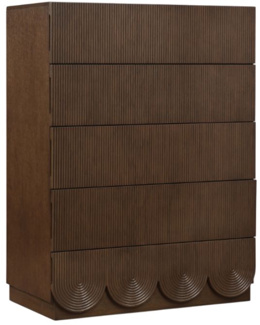 Meridian Furniture Scallop Brown Chest-0